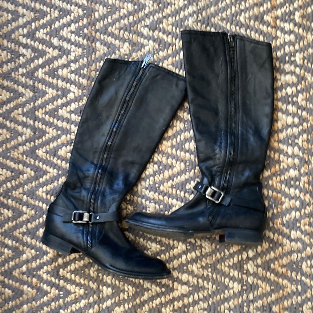 Soft leather Alberto Fermani riding boots